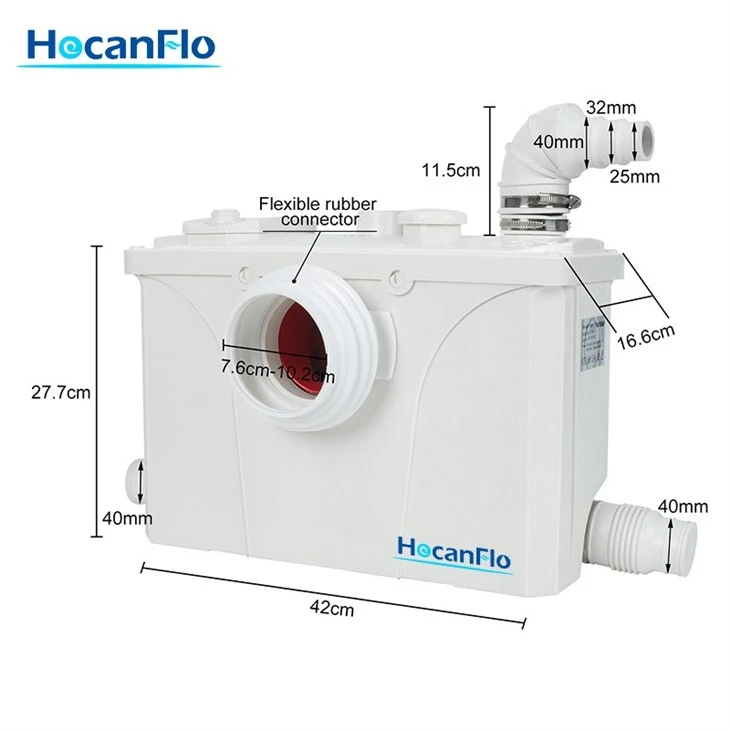 4 Inlets Sanitary Shower Macerator Pump